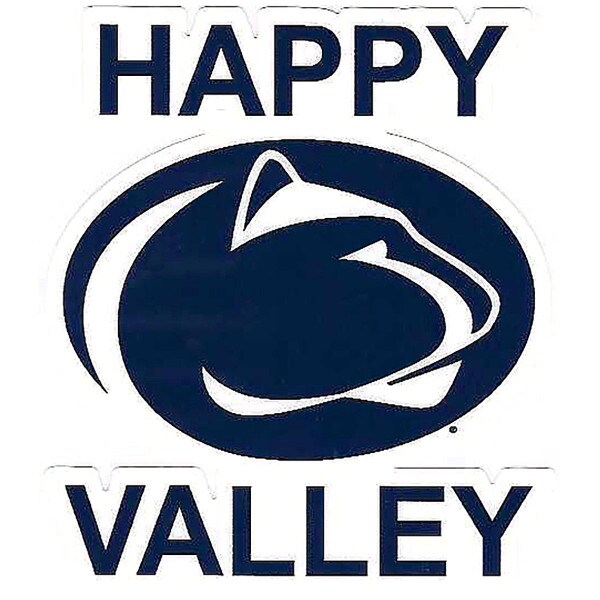 vinyl decal Happy Valley with Penn State Athletic Logo